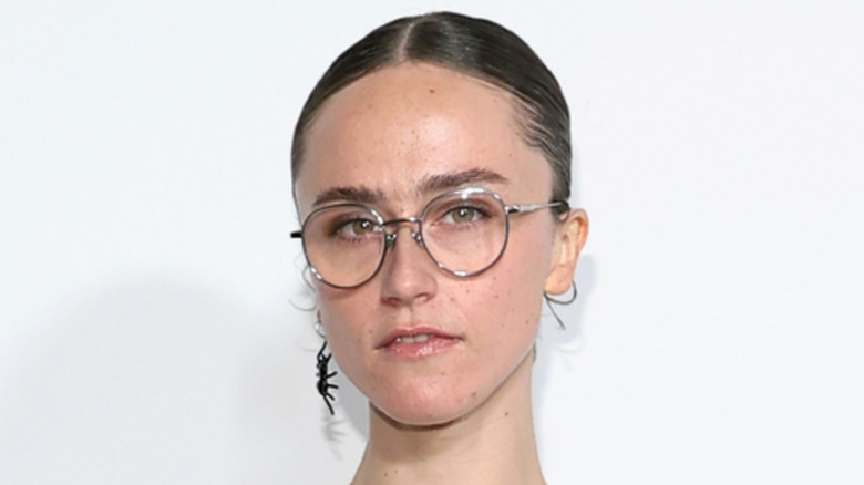 Ella Emhoff in front of white backdrop