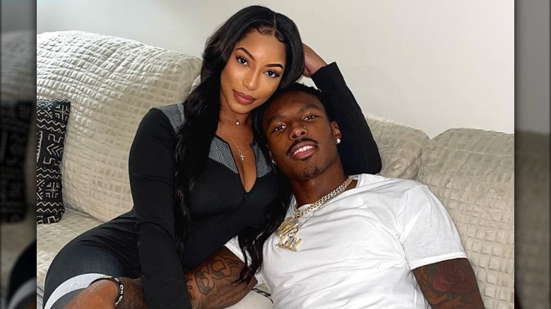 Mecole Hardman and his girlfriend 