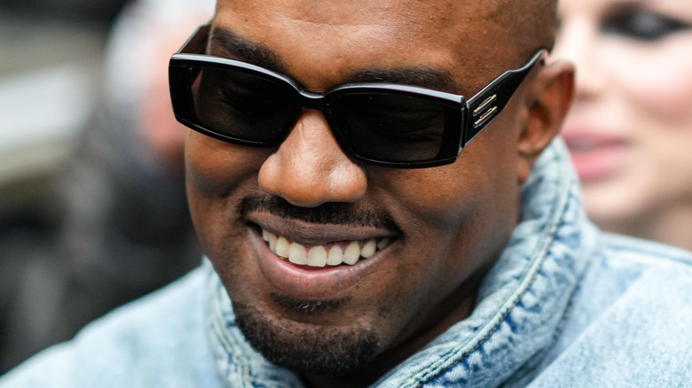 Kanye West wearing sunglasses