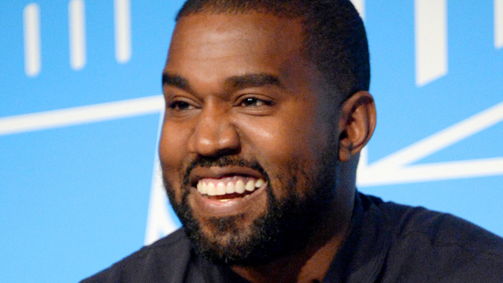 Kanye West laughing