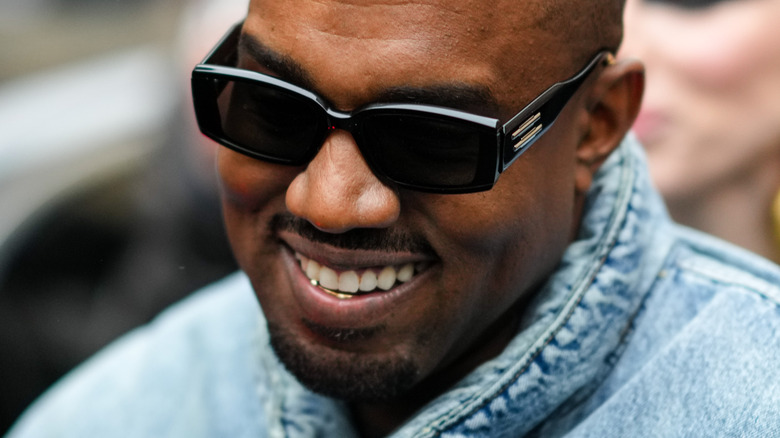 Kanye West smiling