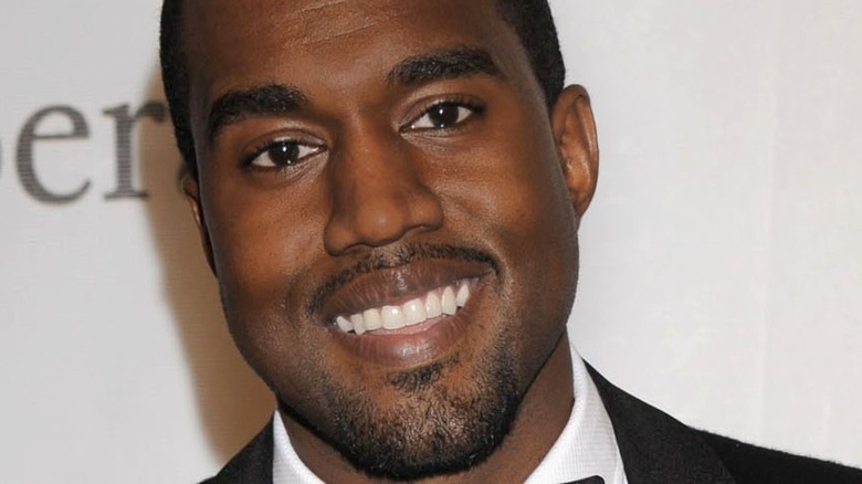 Kanye West smiling