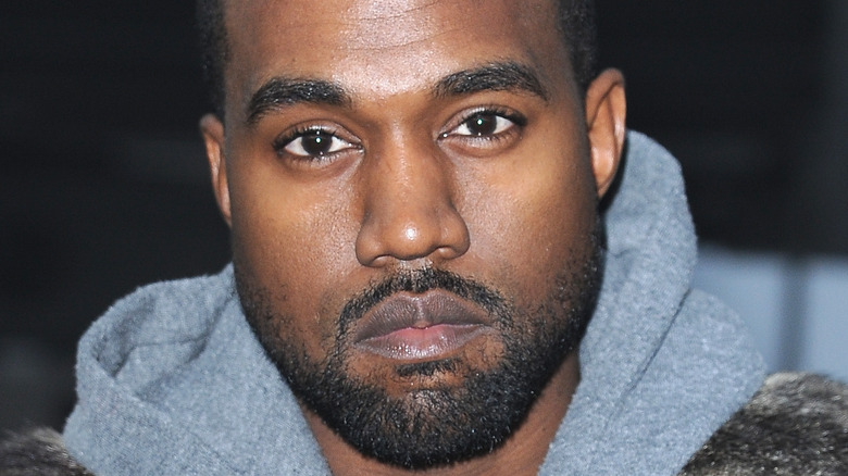 Kanye West looking into the camera