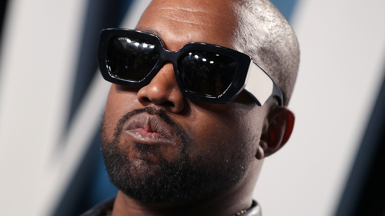 Kanye West wearing sunglasses