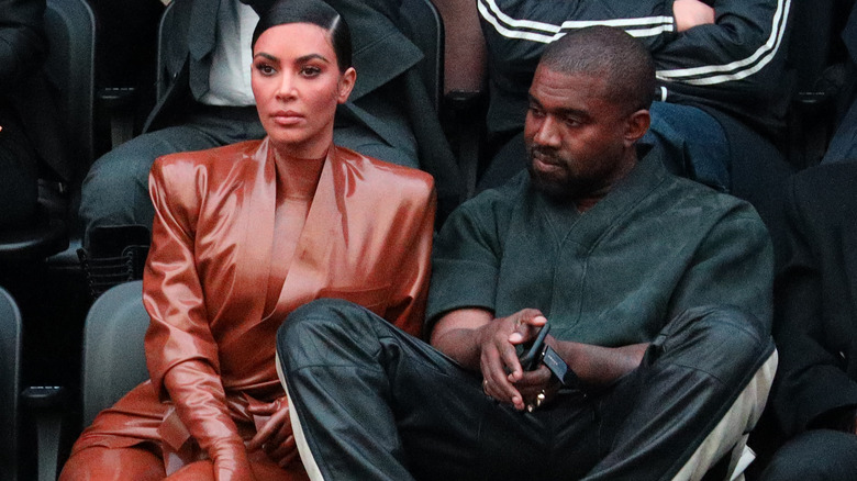 Kanye West and Kim Kardashian in 2021