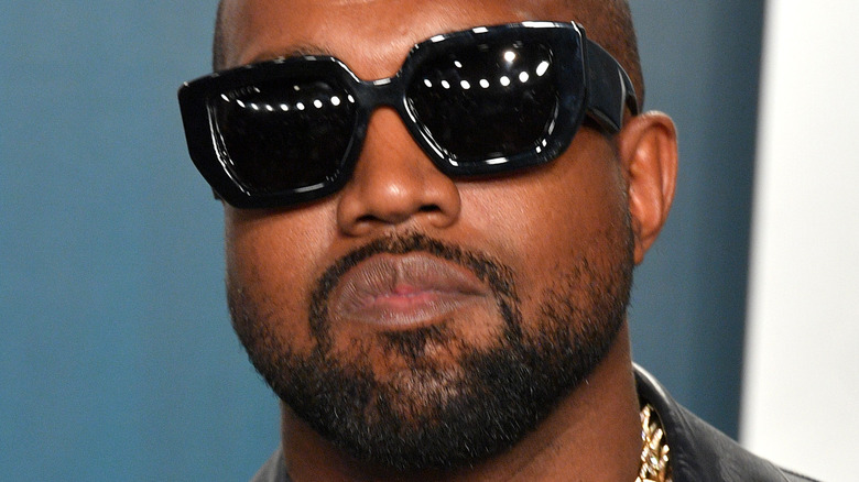 Kanye West wearing sunglasses