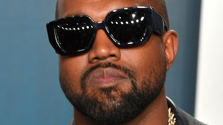 Kanye West wearing sunglasses