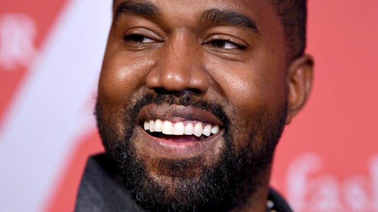 Kanye West smiling