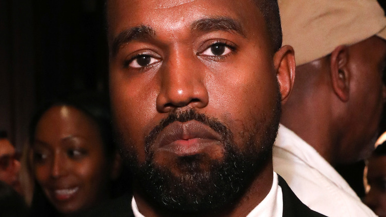 Kanye west looking at the camera head on