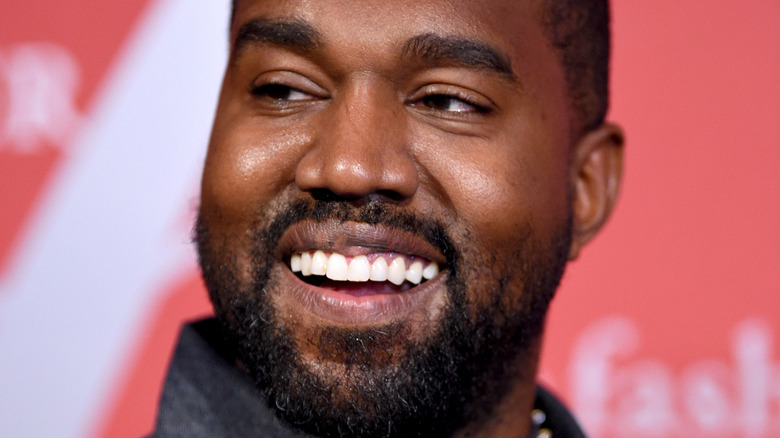 Kanye West smiling