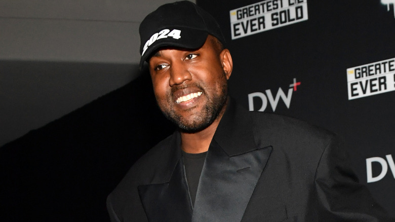 Kanye West smiling