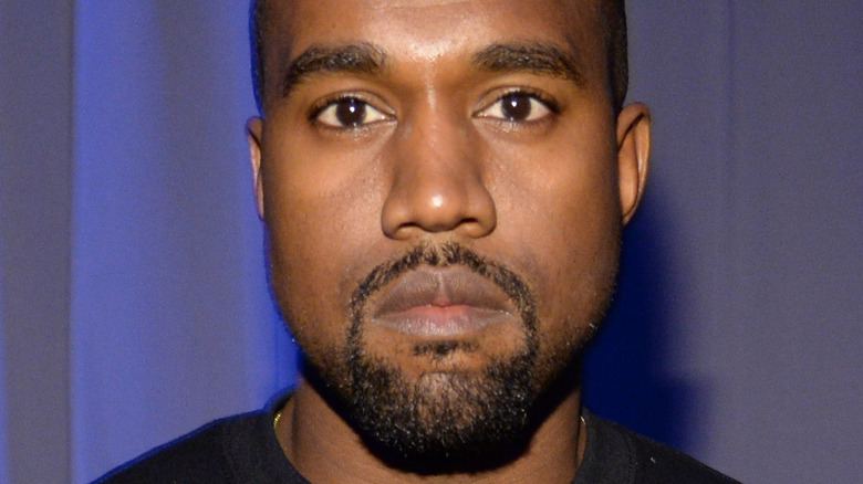 Kanye West looking into the camera