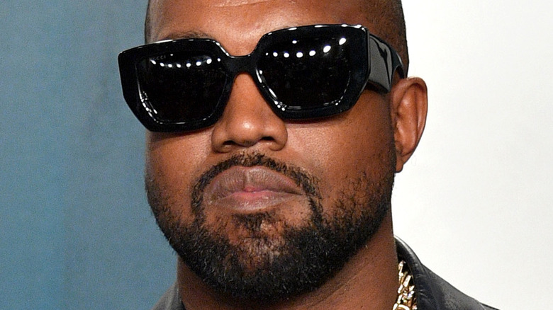 Kanye West on a red carpet