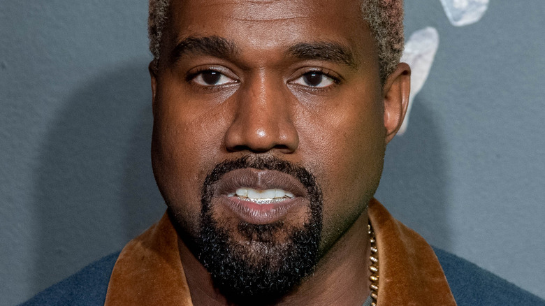 Kanye West posing