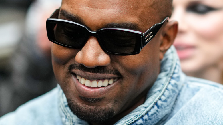 Kanye West wearing sunglasses