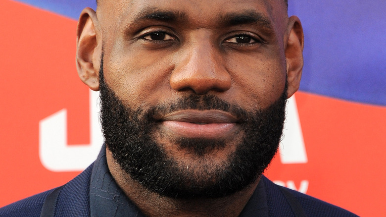 LeBron James at the 2021 Space Jam premiere