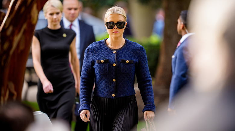 Karoline Leavitt pictured at the 9/11 observance ceremony at the Pentagon