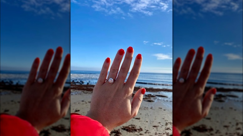 Karoline Leavitt's engagement ring.