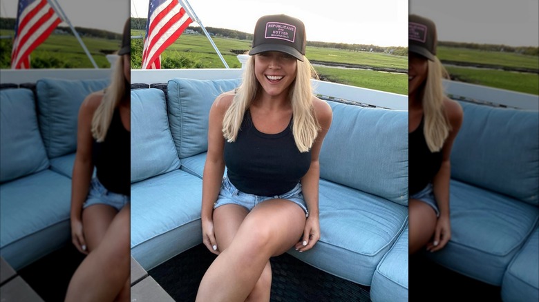 Karoline Leavitt posing for a photo