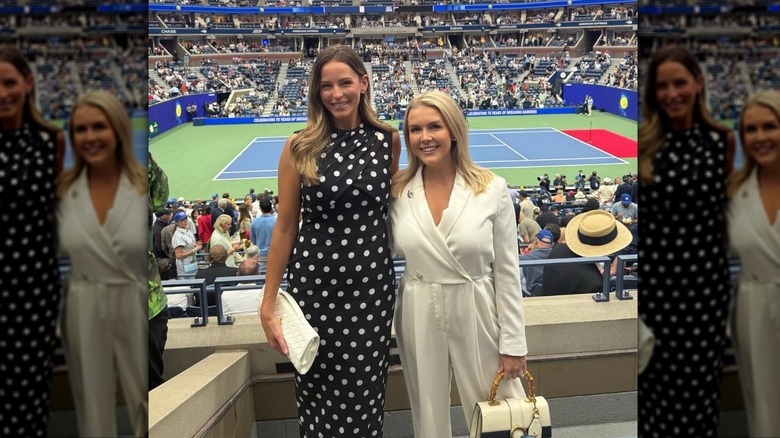 Karoline Leavitt posing with Margo Martin