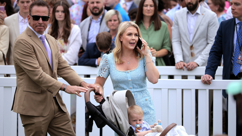 Karoline Leavitt with her family at the Easter Egg Roll