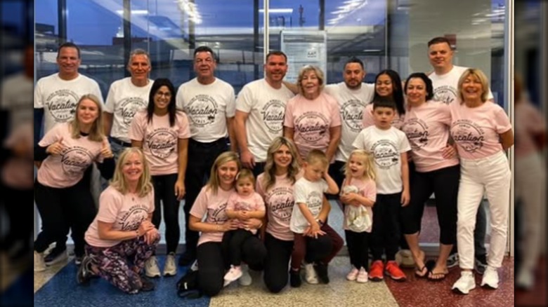 A group picture of Karoline Leavitt's family on vacation.