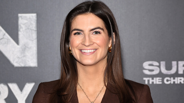 Kaitlan Collins smiling on the red carpet