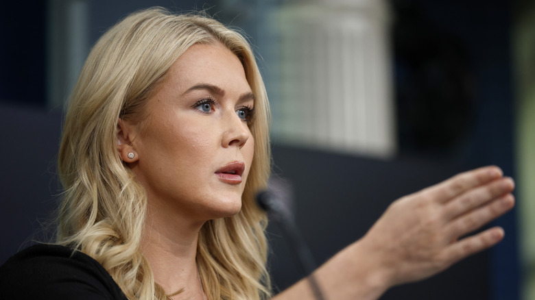 Karoline Leavitt speaking