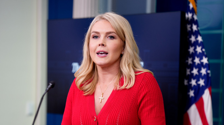 Karoline Leavitt speaking