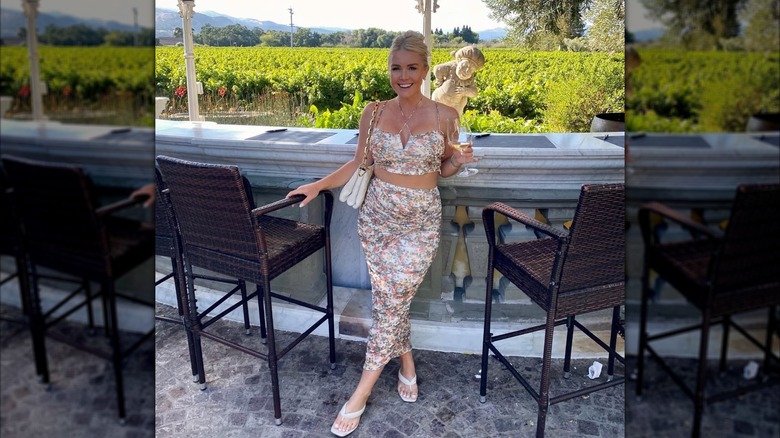 Karoline Leavitt in a cropped outfit