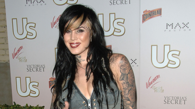 Kat Von D on the red carpet in 2007