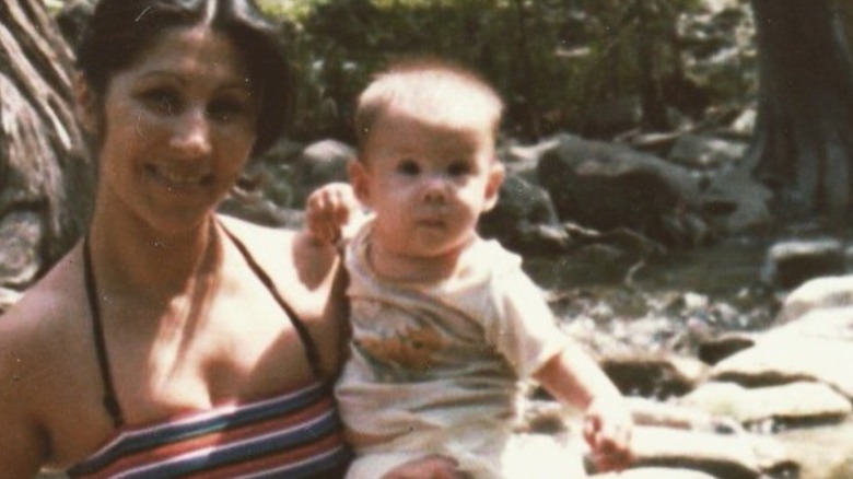 Baby Kat Von D with her mother in Mexico
