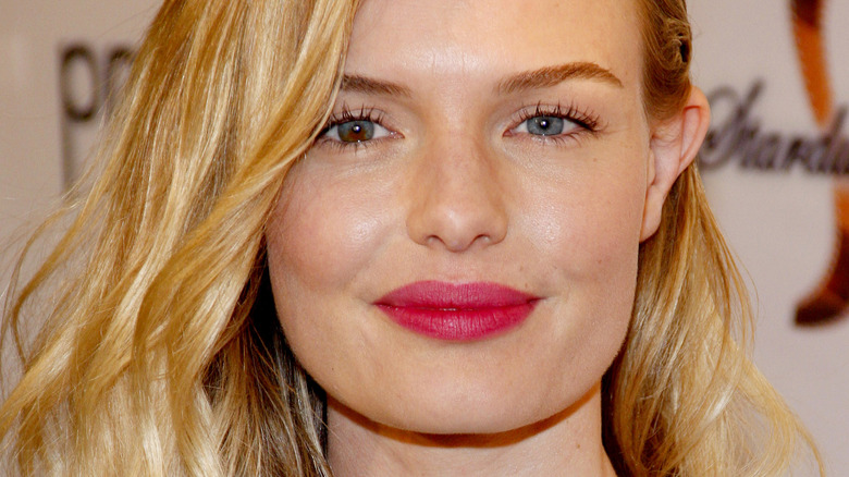 Kate Bosworth bright pink lipstick