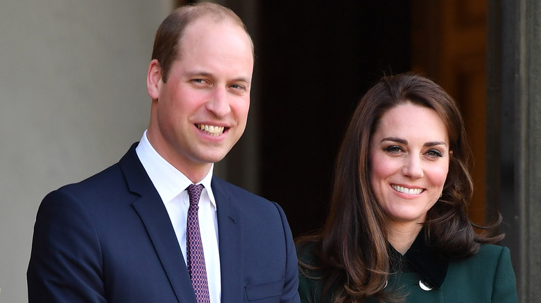 Prince William and Kate Middleton smiling 
