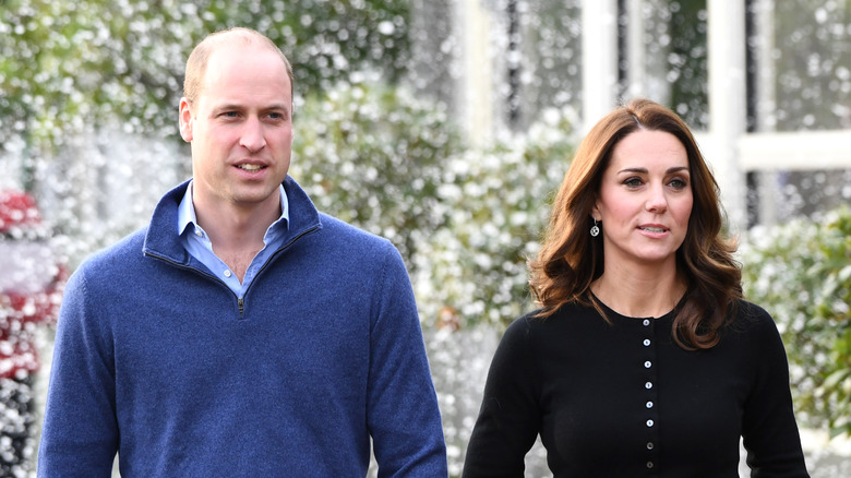 Prince William and Kate Middleton walking