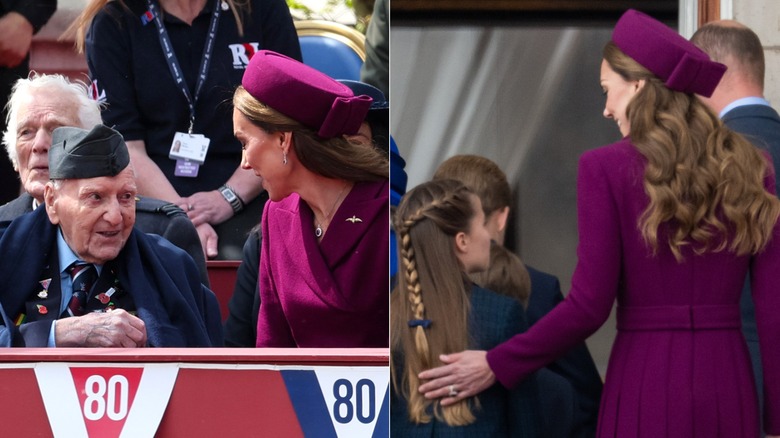 Kate Middleton attends the 80th anniversary of VE Day