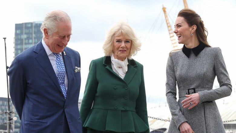 Prince Charles, Duchess Camilla, Kate Middleton laughing