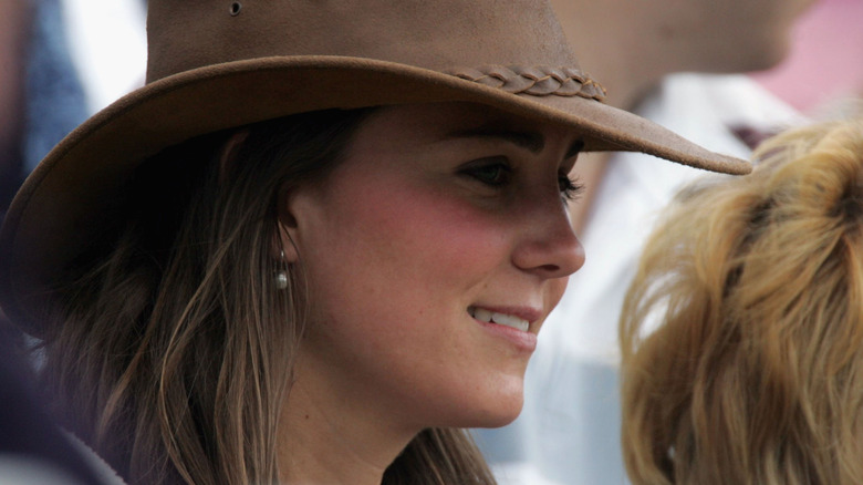 Kate Middleton wearing a cowboy hat