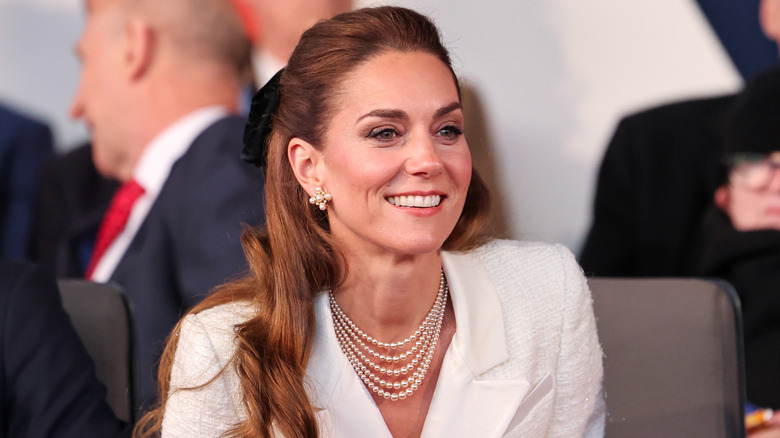 Kate Middleton looking off into the distance