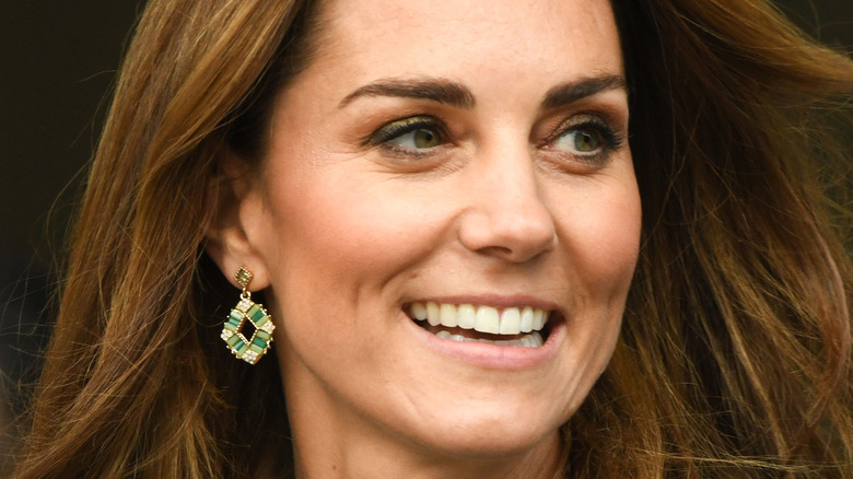 Kate Middleton with flowing hair
