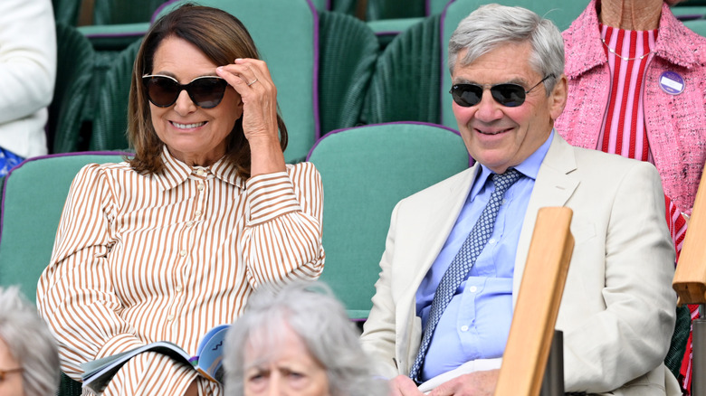 Carole and Michael Middleton at Wimbledon in 2025.