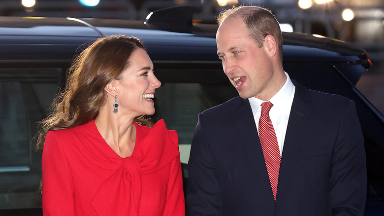 Kate Middleton and Prince William smiling
