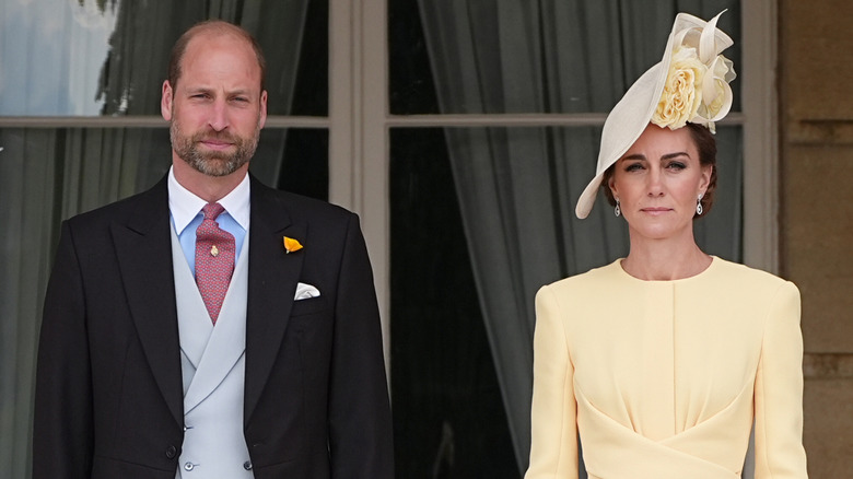Prince William and Kate Middleton standing side-by-side