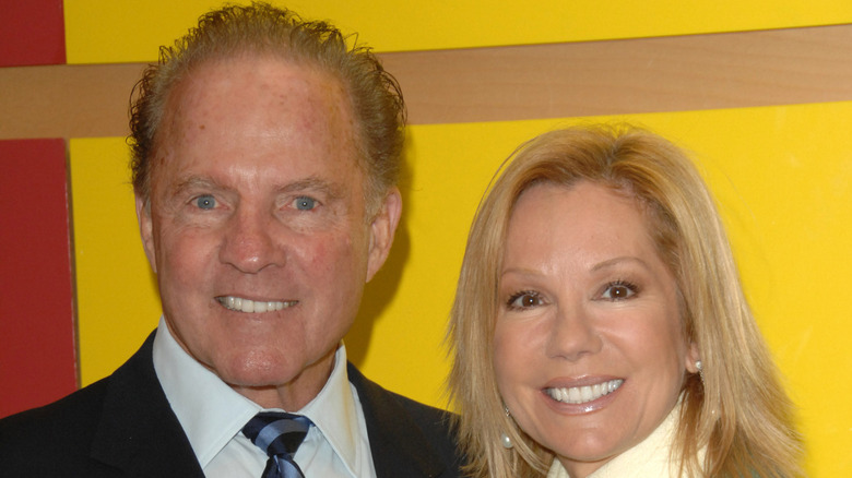Kathie Lee Gifford and Frank Gifford pose in 2006