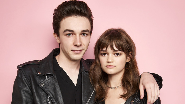 Ciara Bravo and Mark McKenna at an event 