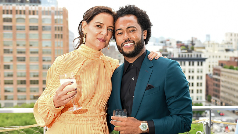 Katie Holmes and Bobby Wooten III at The Silver Ball: The Moth's 25th Anniversary Gala