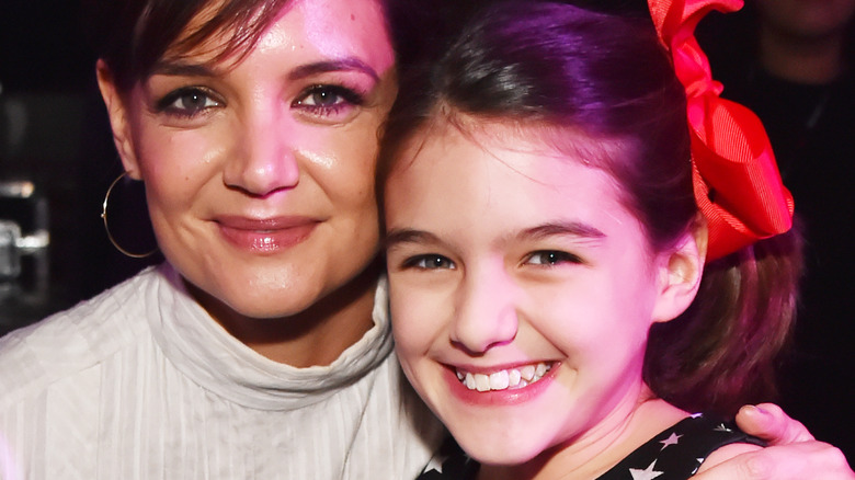 Katie Holmes and Suri Cruise at the 2017 Jingle Ball