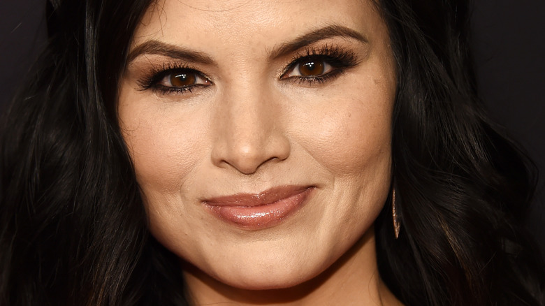 Katrina Law wearing a dark smokey eye