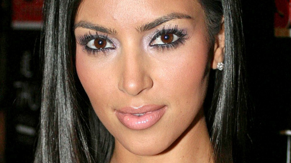 Kim Kardashian on the red carpet in 2007