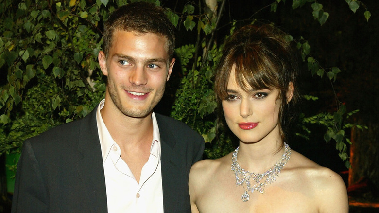 Keira Knightley and Jamie Dornan posing together